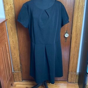Little black dress: can be casual or dressy! Wrinkle resistant with cute details